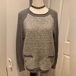 Jcrew women’s tweed knit sweater